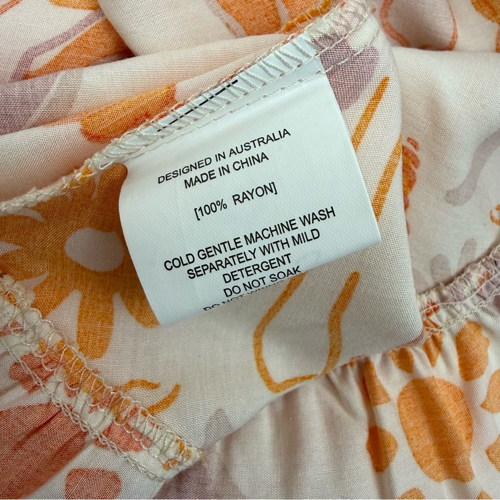 Label Of Love Sea Shell Coastal Cover Up Mini Ruffle Hem Dress Poolside Beach - Picture 10 of 10